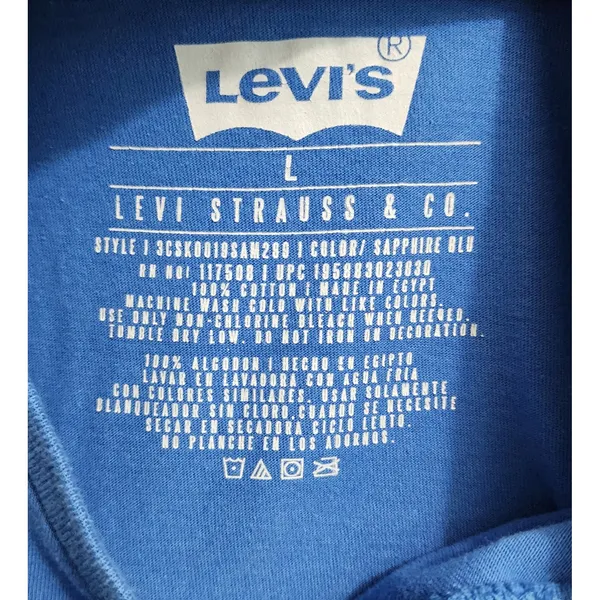 Levi‎ Strauss Graphic T-Shirt Mountain Scene Short Sleeve Tee Size L - Image 4