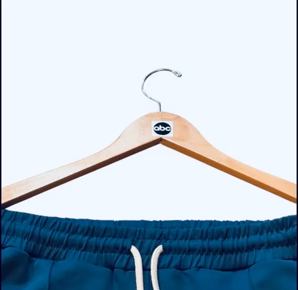 Movie and Tv Clothes size large SCREEN-USED blue & white sweat pants WITH COSTUMES DEPARTMENT TAG - Image 3