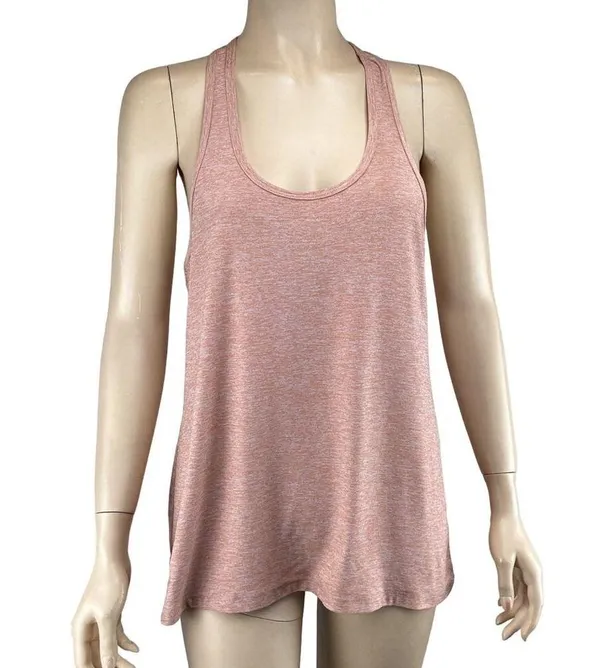 Beyond Yoga Tank Top Medium Double Up Racer Tank‎ Pink Heathered - Image 2