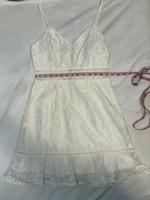 Hello Molly Have We Met Dress in White Size Medium - Image 7
