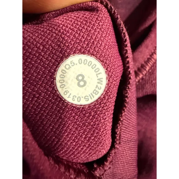 Lululemon‎ Ebb to Train Bra Size 8 Magenta Purple High Neck Racerback Sports Bra - Image 5