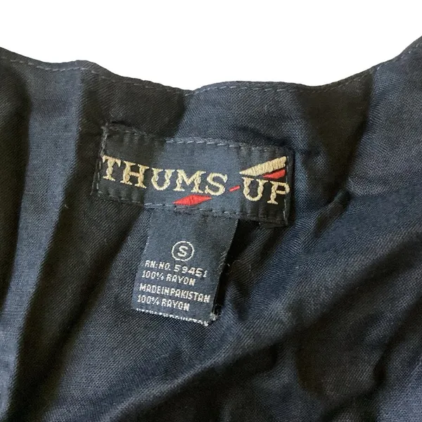 Vintage 80s Thums Up Beaded Vest - Image 5