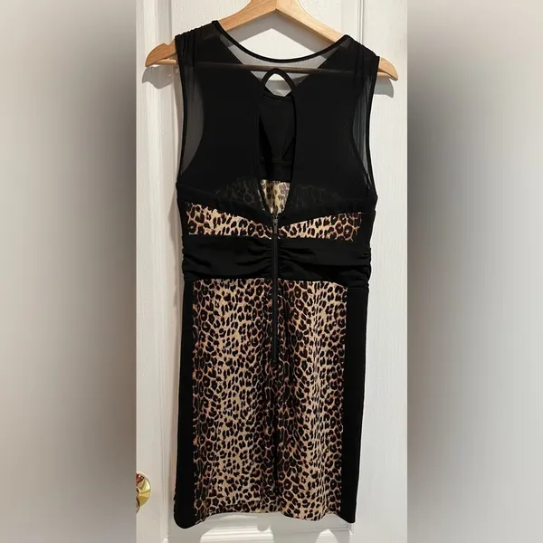 Bebe size medium sexy leopard print dress. - Image 3