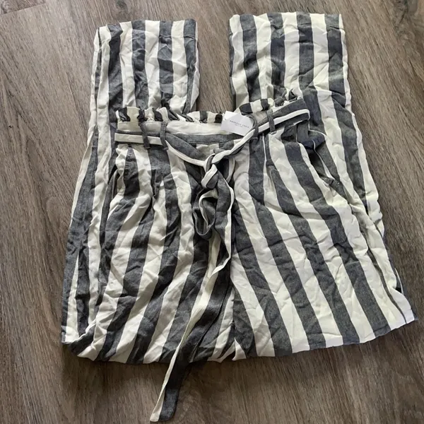 American Eagle Striped Pull On Pants Size XS - Image 3