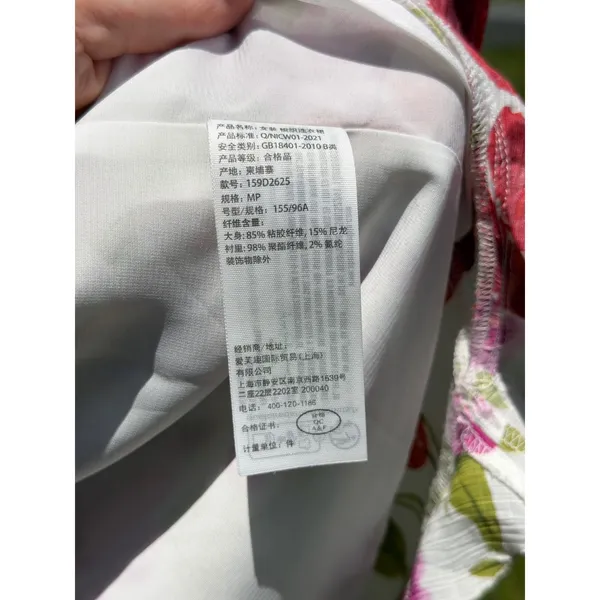 NEW Abercrombie Strawberry Floral‎ Ruffle Wrap Midi Autumn Wedding Guest Dress - Image 11