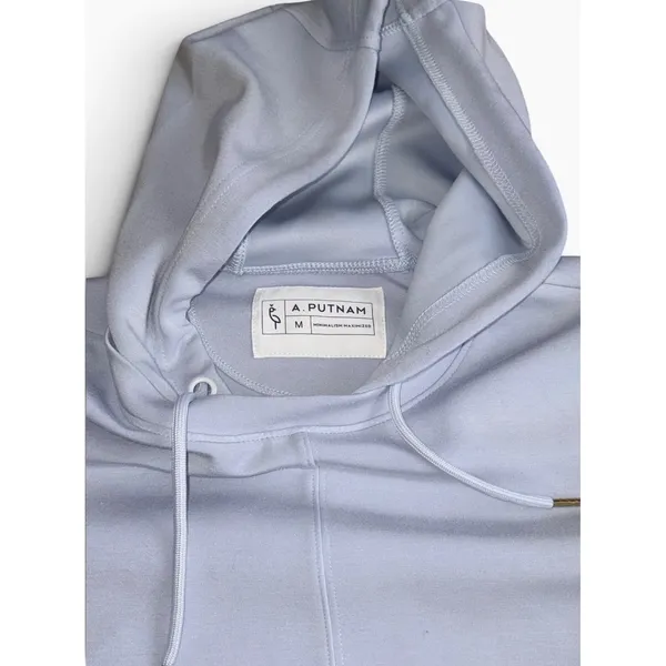 A. Putnam Women Lavender Pastel Purple Scalloped Hem Hooded Sweatshirt Size M - Image 4