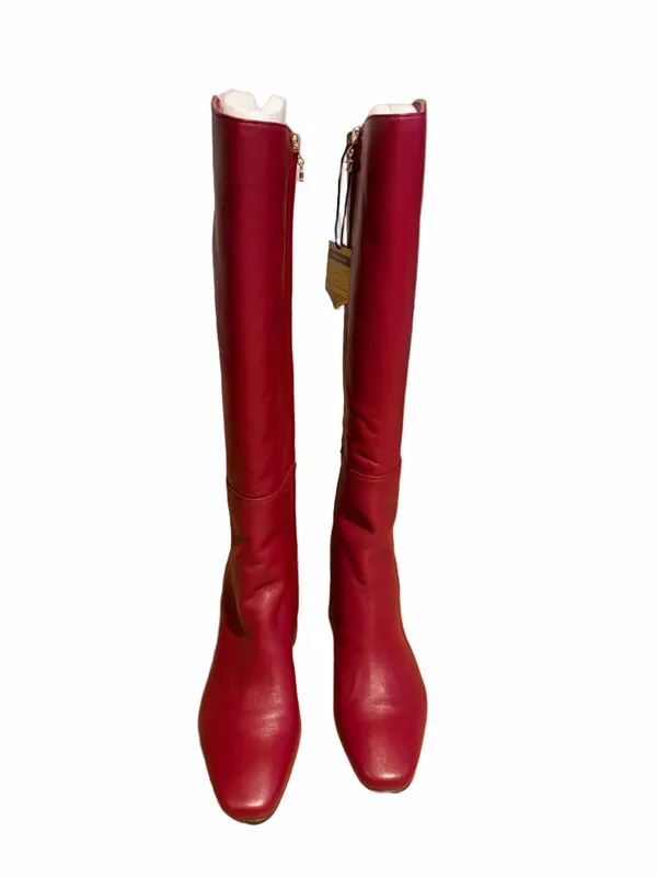 BNWT Circus NY Women’s Red Knee-High Leather Boots - Image 2