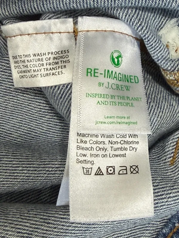 J Crew Slim Wide Leg Crop Jeans Women’s Size 30 Medium Wash Casual - Image 12