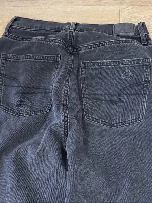 American Eagle Black Highest Rise 90’s Boyfriends Jeans - Image 7