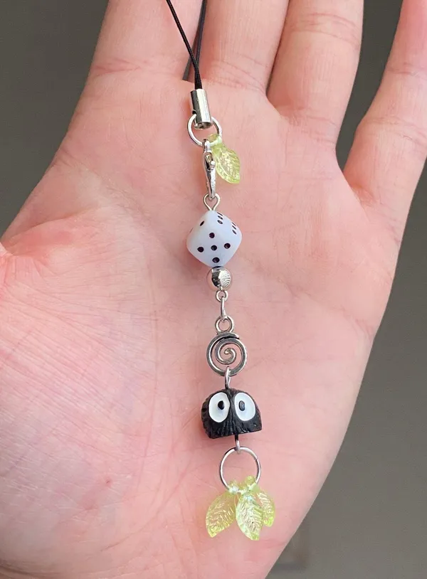 Handmade Kawaii y2k dangle phone charm/strap/bag accessory/keychain/car display⭐️🌀🍬💕 - Image 3