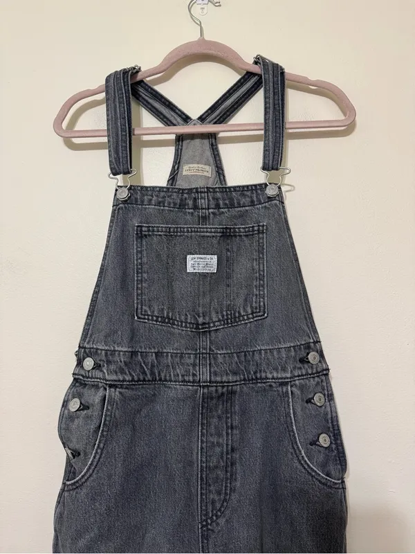 Levi’s Vintage Denim Gray Overalls - Image 4