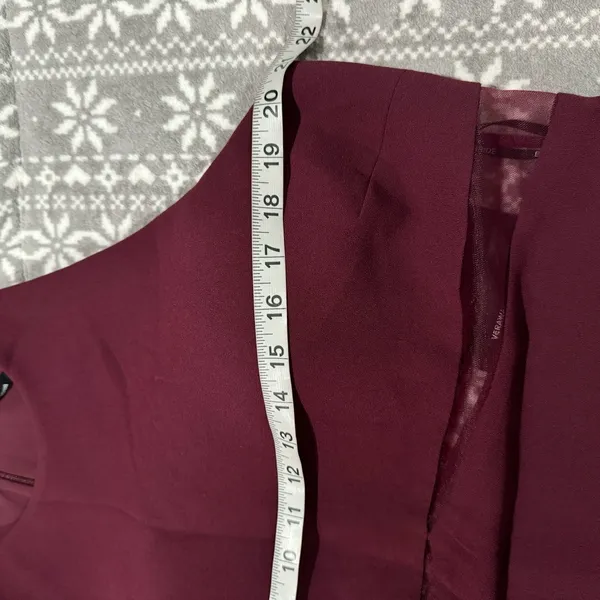 Vera‎ Wang Bridesmaid Aurore Gown Burgundy Size 18 Wedding Guest Gala Cocktail - Image 13