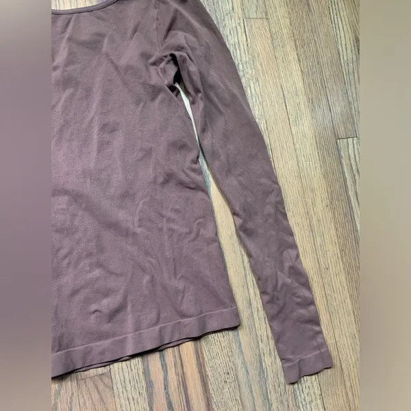 Intimately fp free people medium/large brown long sleeve open back - Image 4
