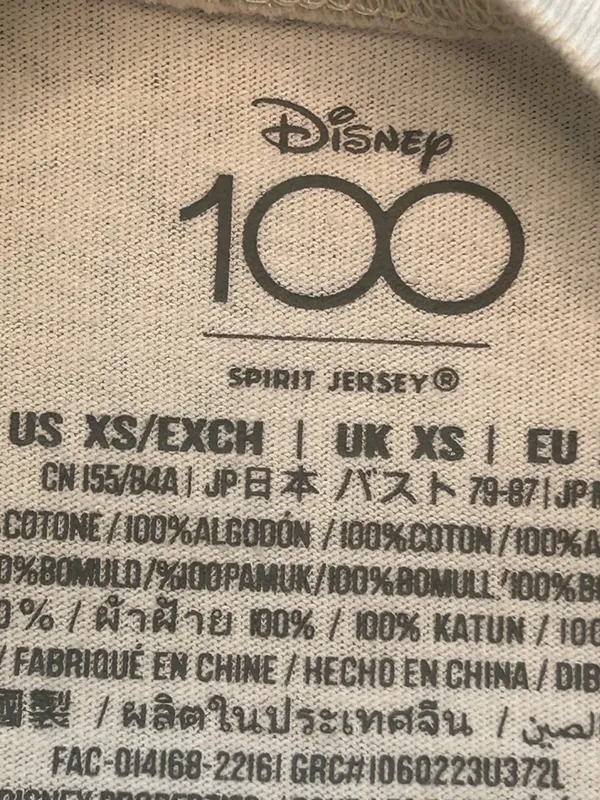 Mickey & Friends 100 yr Anniversary Pastel tie dye Disneyland spirit jersey XS - Image 14