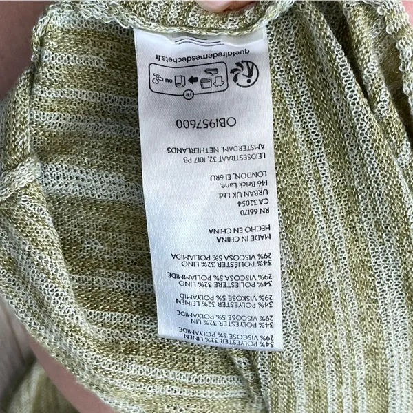 Free People Dress romera sweater tunic tank womens Green (medium) beach summer - Image 7