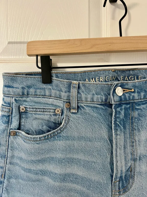 American Eagle Raw Hem Jeans - Image 3