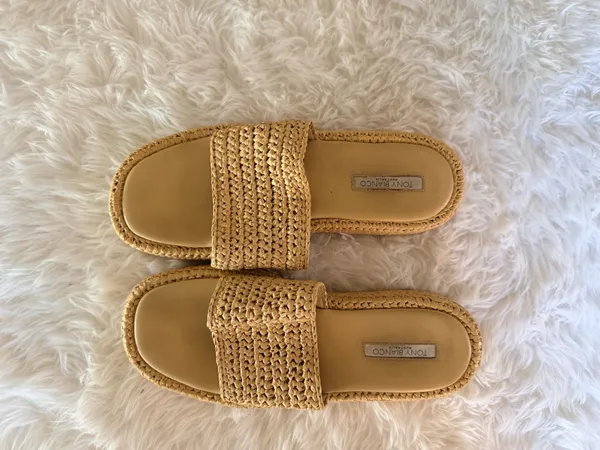 Tony Bianco Women's Raffia Platform Slide Sandals - Image 2