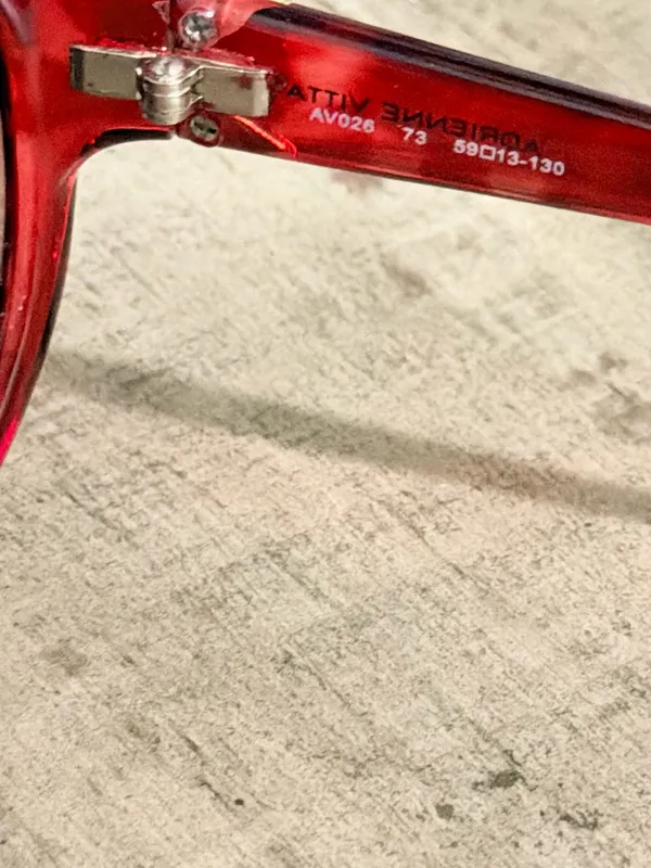 Adrienne Vittadini Red Tortoiseshell Oval Women’s Sunglasses - Image 5