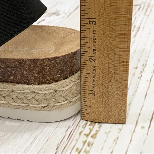 Madden Girl Black Espadrille Platform Sandals 8 - Image 12