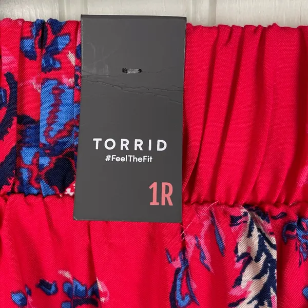 NEW Torrid High-Rise Pull-On Wide-Leg Pant Lollipop Print Size 1 Bohemian Floral - Image 11