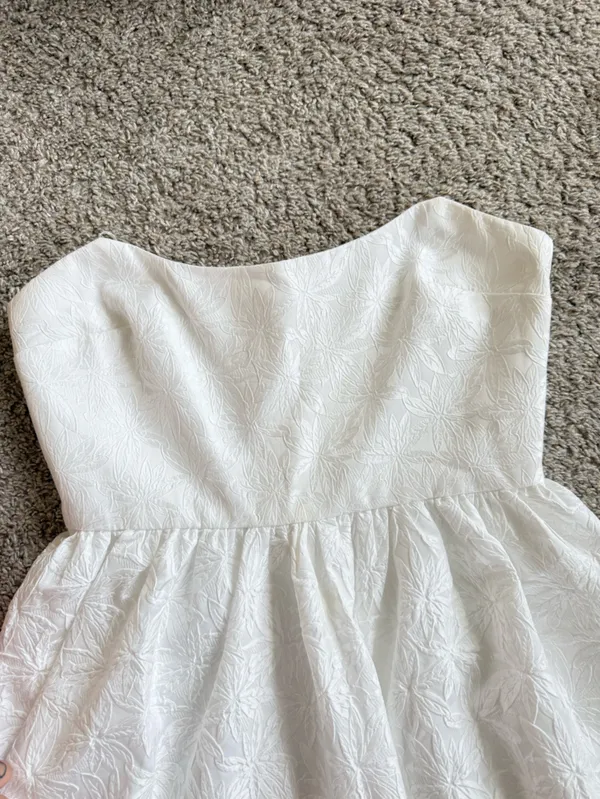 Amanda Uprichard Addison Dress in Ivory - Image 9