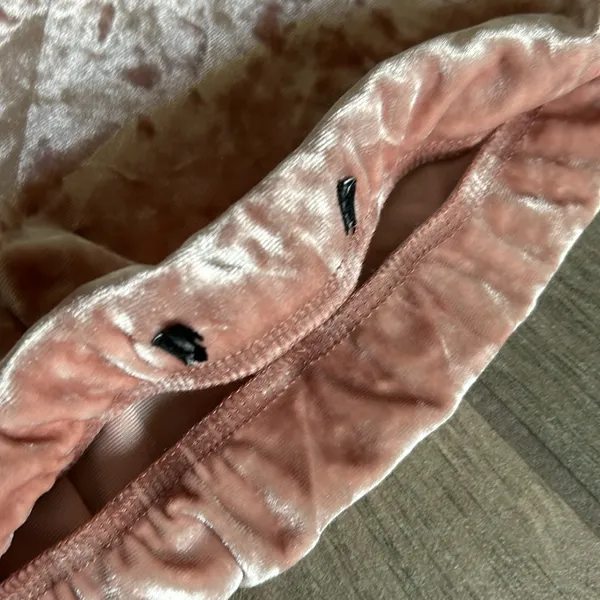 Crushed velvet tube bodysuit - Image 4