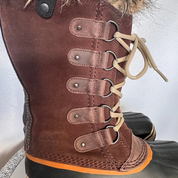 Sorel Joan of Arctic Faux Fur Waterproof Winter Boots Brown Women’s 6.5 - Image 17