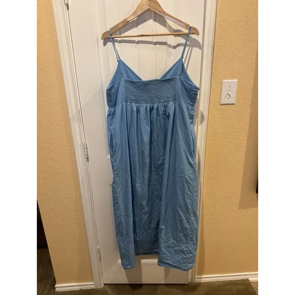 Quince Organic Cotton Midi Dress L - Image 8