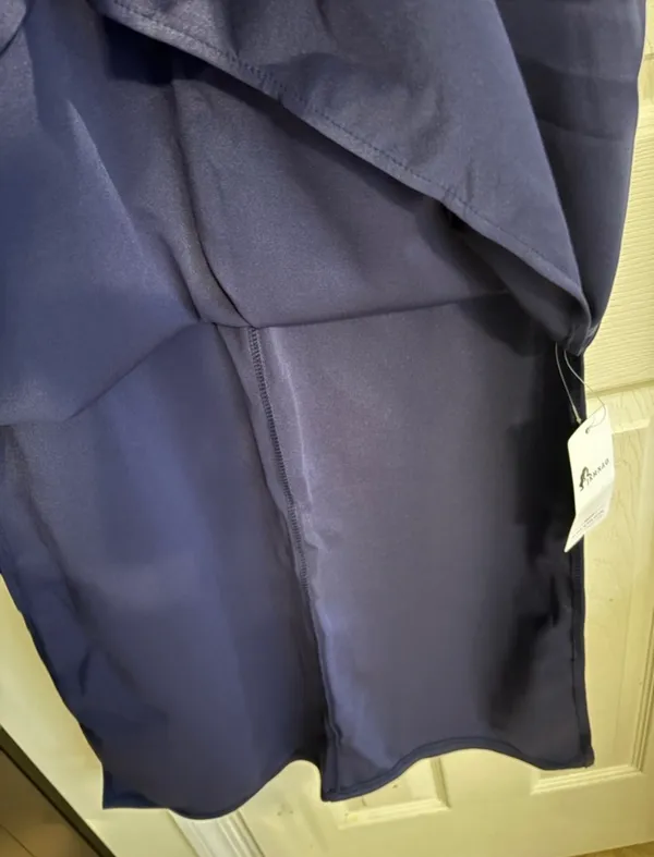 Sleeveless Navy Maxi Dress Blue Size M - Image 4