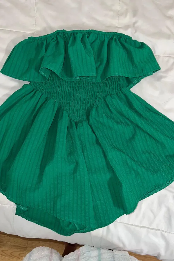 Sleeveless romper Green - Image 3