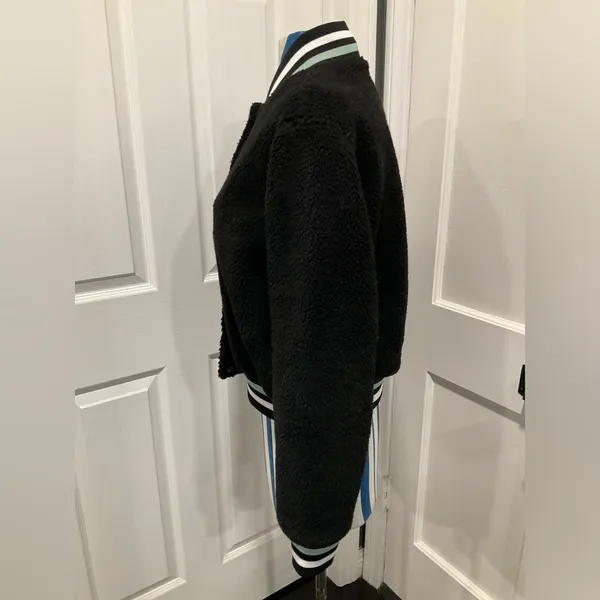 NWOT RVCA SHERPA VARSITY BOMBER JACKET‎ - Image 2