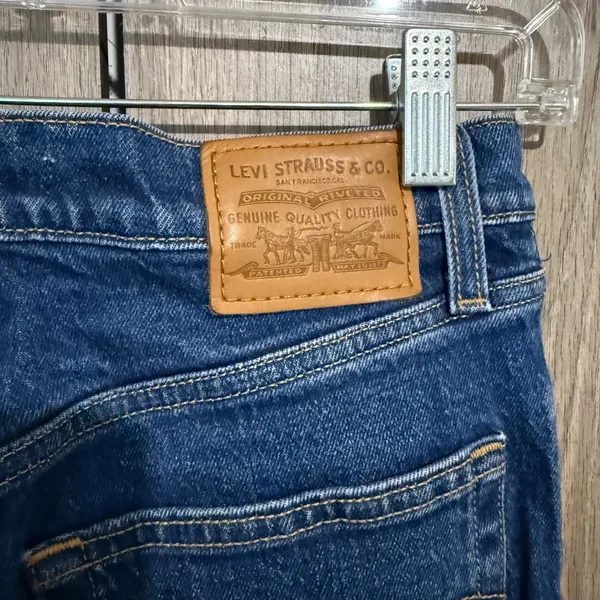 Levi's Ribcage Bootcut Women 27 High Rise Dark Wash Denim Jeans High Waisted - Image 3