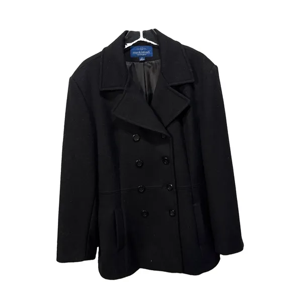 Vintage Mackintosh New England Vintage 100% Wool Pea Coat Size 18 - Image 7