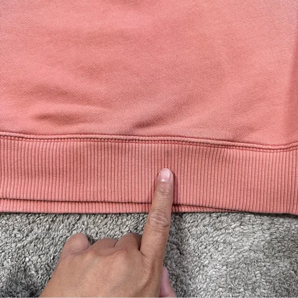 aerie Women’s Pullover Crew Neck Sweatshirt Longsleeve Lounge in Coral Orange M - Image 13