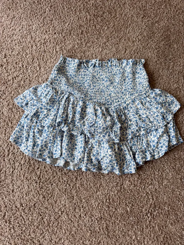 Altar’d State Gracelynn Smocked Floral Skirt XS - Image 3