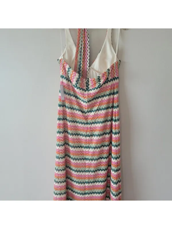 Premier Amour Multicolor Lace Dress NWT Chevron Sz XL - Image 7