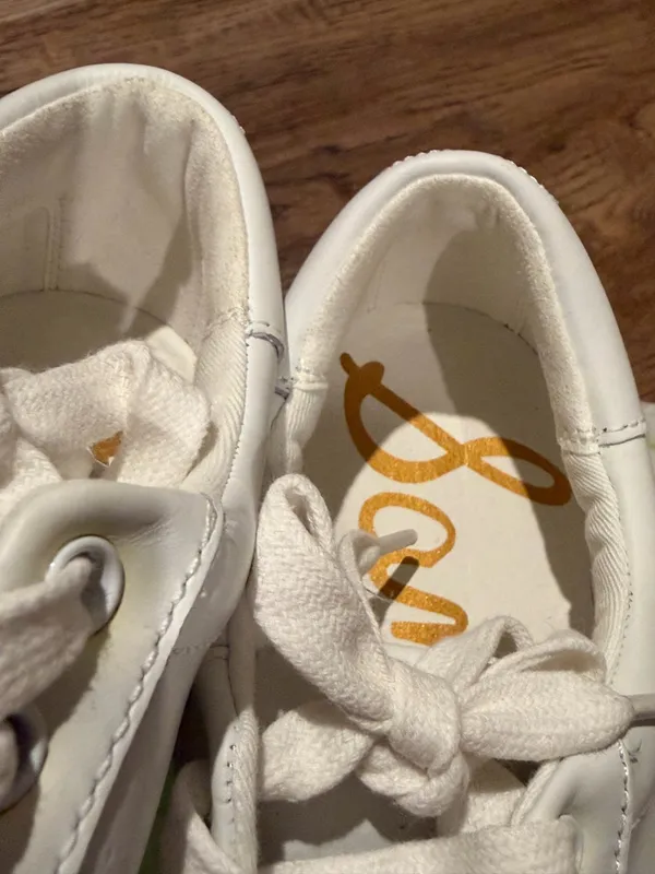 Sam Edelman Ethyl White Leather Sneakers – Size 6.5 - Image 8