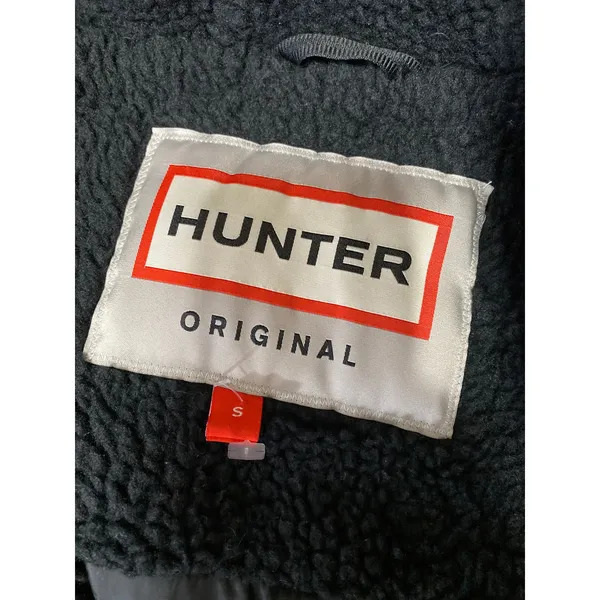 Hunter Women's Black Insulated Full Zip Hooded Winter Puffer Coat Jacket Size S - Image 3