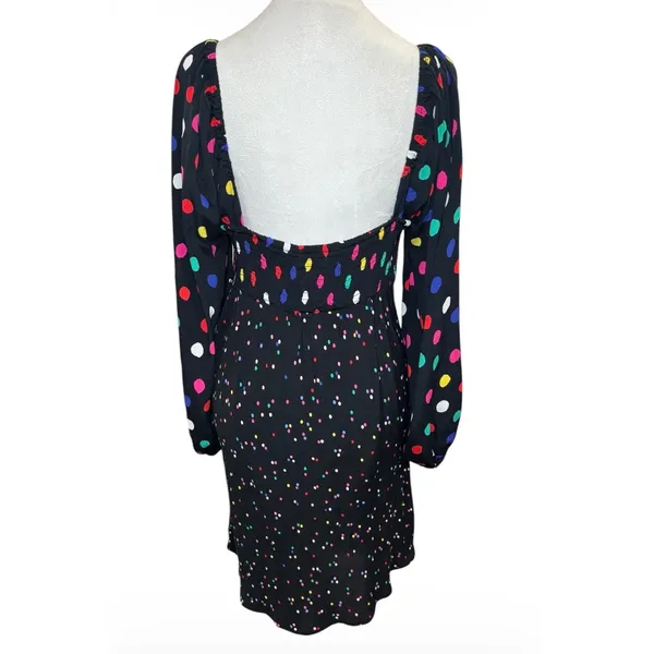 RIXO x Target Polka Dot Sweetheart Puff Sleeve Swing Dress Size 12 Limited - Image 4