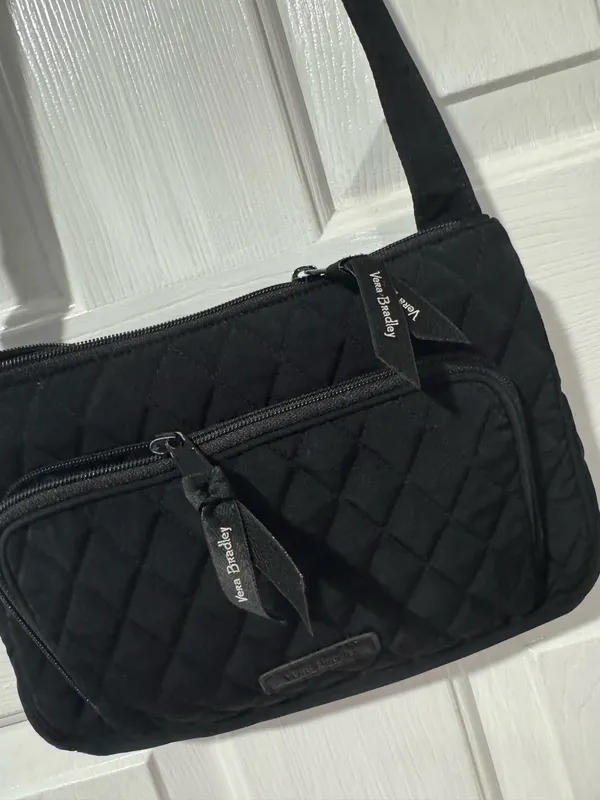Vera Bradley Black Crossbody Bag Quilted - Image 3