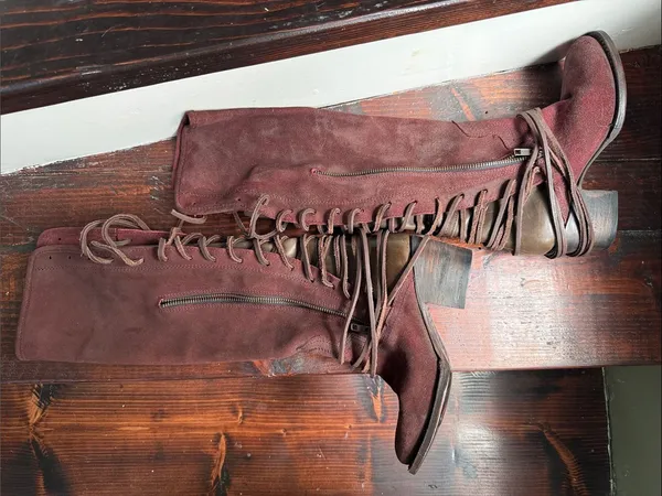✨Freebird by Steven Coal Tall Leather Boots Size 6 Wine Red✨ - Image 2
