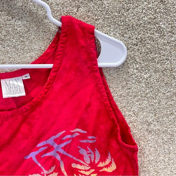 Imperfect vacation dress Max Mehra medium sleeveless tropical mini dress resort‎ - Image 10