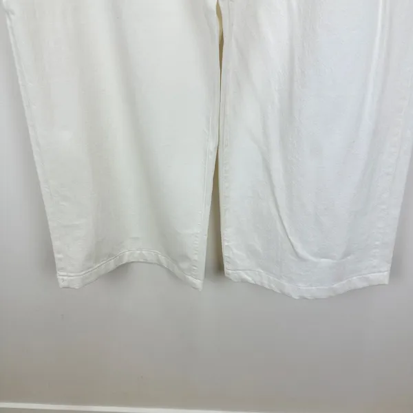 Madewell The Harlow Wide Leg Jean Airy Denim Baggy White High Waist US 31 NWT - Image 14