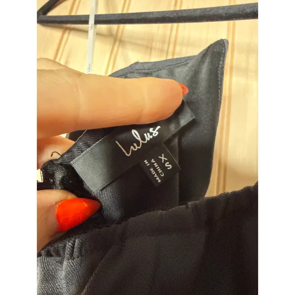 NWT Lulus Jumpsuit Polished Charisma Black Strapless Jumpsuit Party Cocktail XS - Image 8