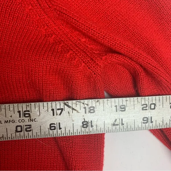 Victoria's secret womens medium red angel sweater cashmere blend knit - Image 8