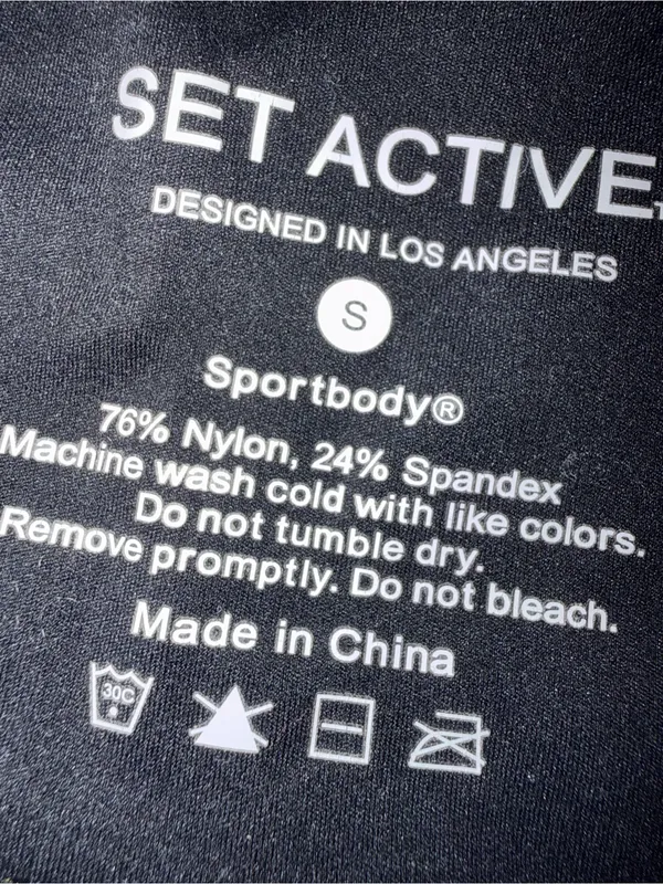 SET Active SportsBody Black Leggings with Matching Bra - Image 4