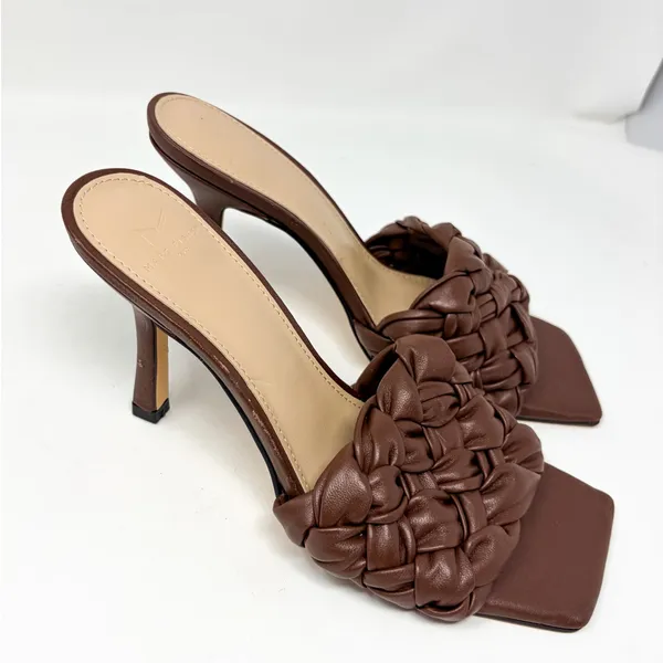NWOT Marc Fisher Women's Draya Braided Mule Sandals Brown Size 7.5 - Image 6