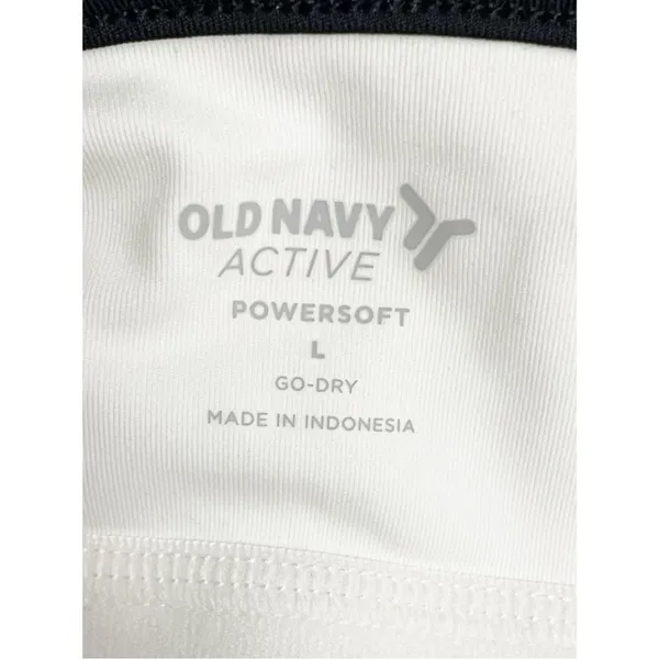 NWT Old Navy PowerSoft Athletic Dress L White Cutout Shelf Bra Active Tennis - Image 9