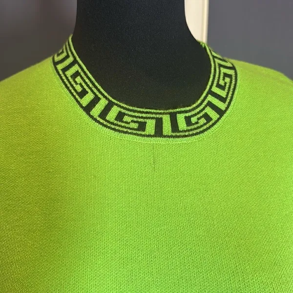Women’s Casual Short Green Sleeveless Dress Flared Pleated Skirt Size L *READ - Image 10