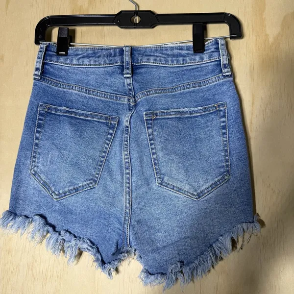 We The‎ Free by Free People Denim Shorts Women’s Size 24 Distressed Cutoff - Image 5